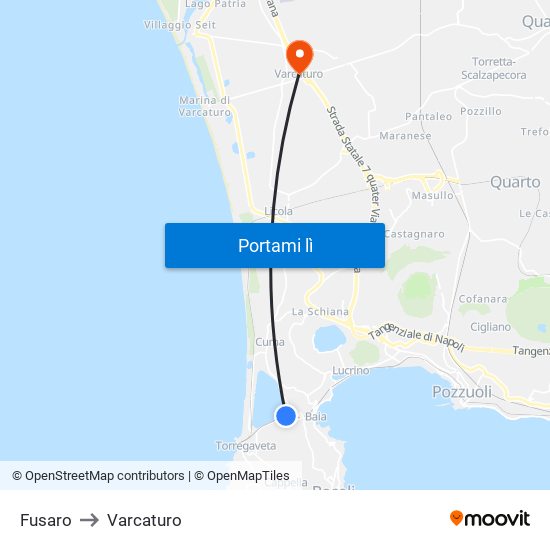 Fusaro to Varcaturo map