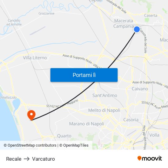 Recale to Varcaturo map