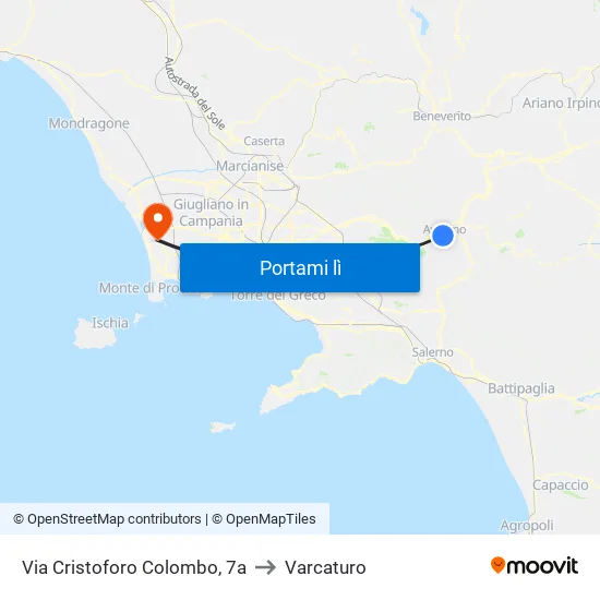 Via Cristoforo Colombo, 7a to Varcaturo map