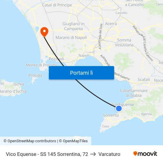 Vico Equense - SS 145 Sorrentina, 72 to Varcaturo map