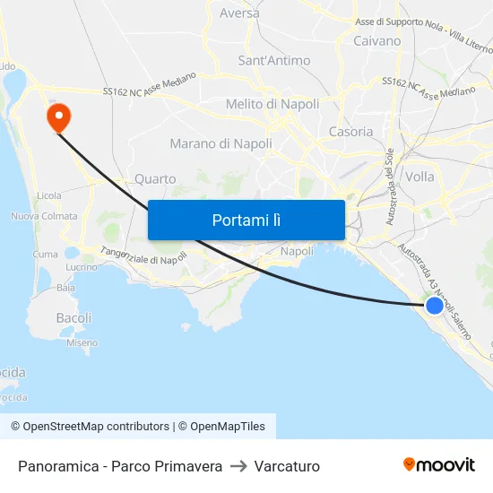 Panoramica - Parco Primavera to Varcaturo map