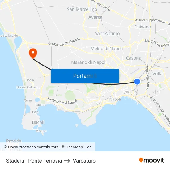 Stadera - Ponte Ferrovia to Varcaturo map