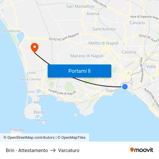 Brin - Attestamento to Varcaturo map