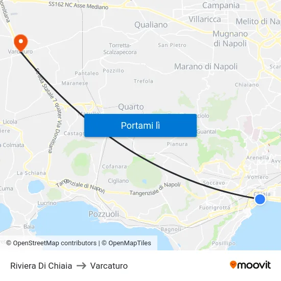 Riviera Di Chiaia to Varcaturo map