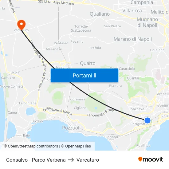 Consalvo - Parco Verbena to Varcaturo map