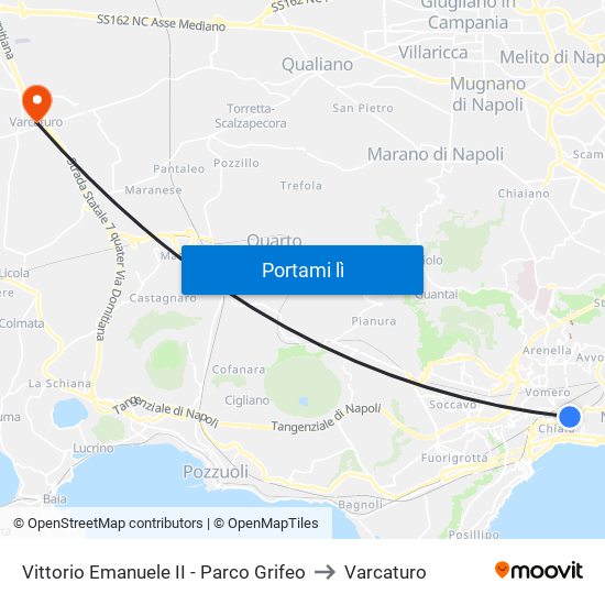 Vittorio Emanuele II - Parco Grifeo to Varcaturo map