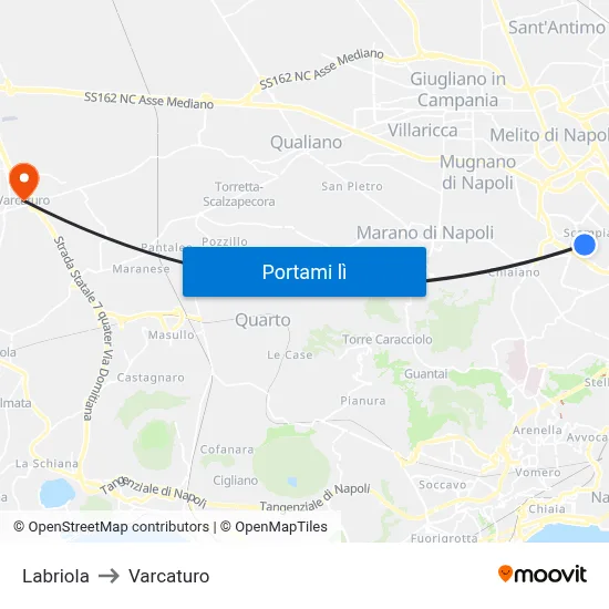 Labriola to Varcaturo map