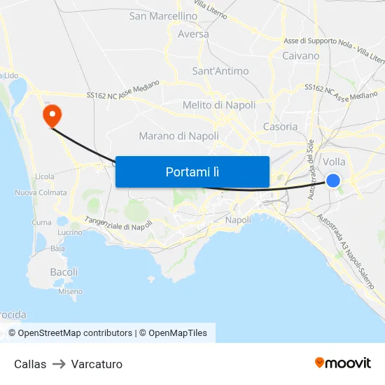 Callas to Varcaturo map