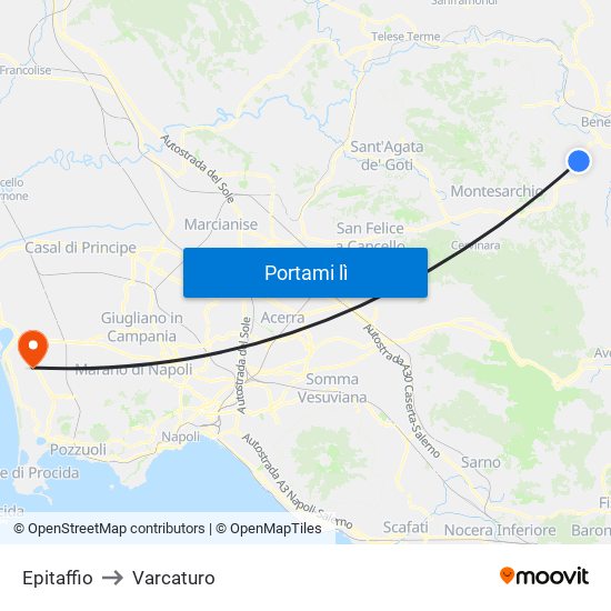 Epitaffio to Varcaturo map