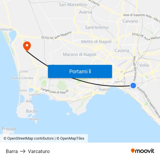 Barra to Varcaturo map