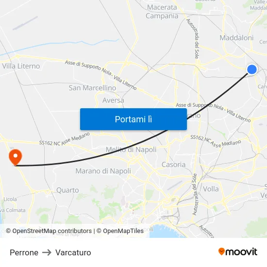 Perrone to Varcaturo map