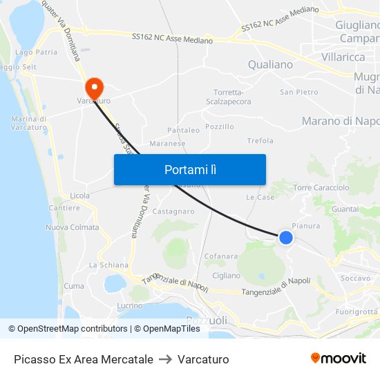 Picasso Ex Area Mercatale to Varcaturo map
