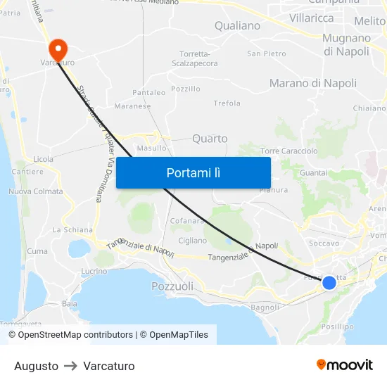Augusto to Varcaturo map