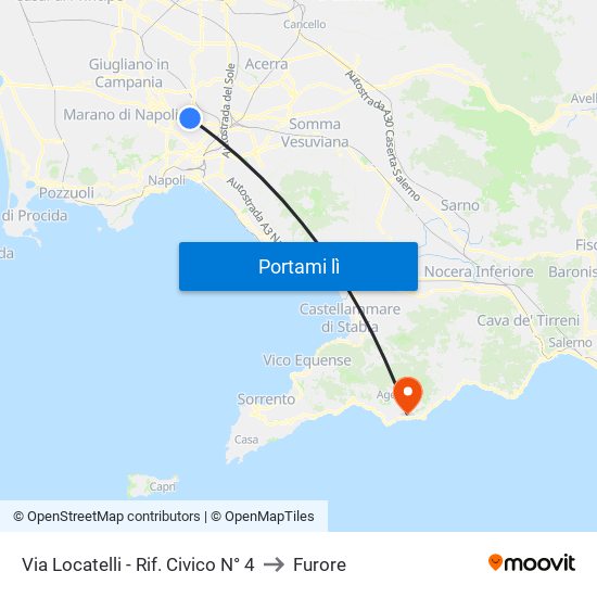 Via Locatelli - Rif. Civico N° 4 to Furore map