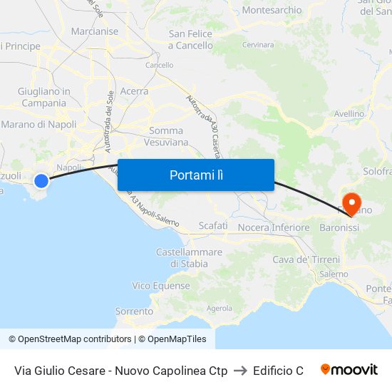 Via Giulio Cesare - Nuovo Capolinea Ctp to Edificio C map