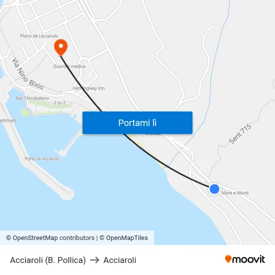 Acciaroli (B. Pollica) to Acciaroli map