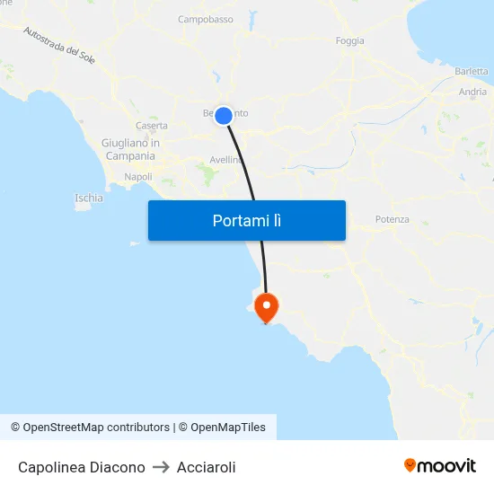 Capolinea Diacono to Acciaroli map