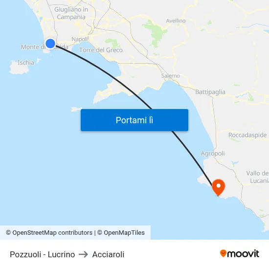 Pozzuoli - Lucrino to Acciaroli map