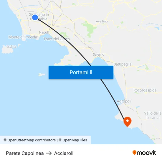 Parete Capolinea to Acciaroli map