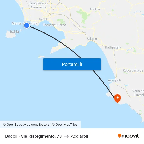 Bacoli - Via Risorgimento, 73 to Acciaroli map