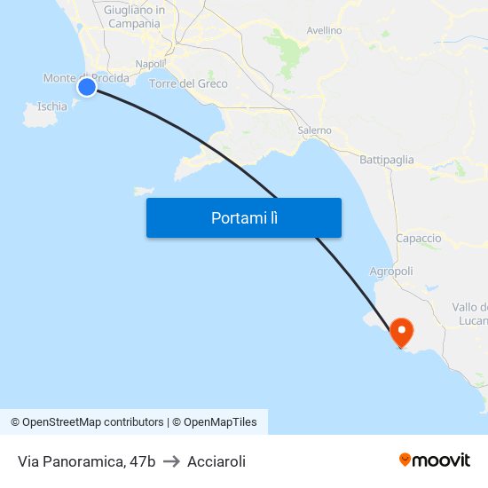Via Panoramica, 47b to Acciaroli map
