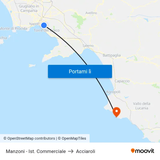 Manzoni - Ist. Commerciale to Acciaroli map