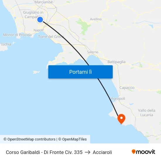 Corso Garibaldi - Di Fronte Civ. 335 to Acciaroli map