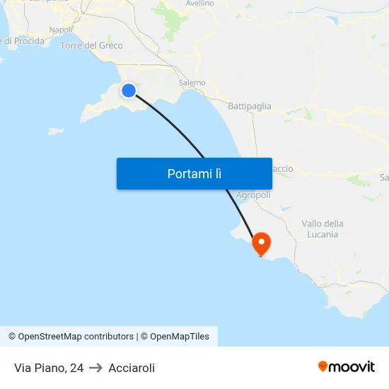 Via Piano, 24 to Acciaroli map