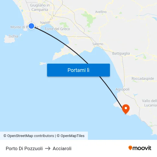 Porto Di Pozzuoli to Acciaroli map