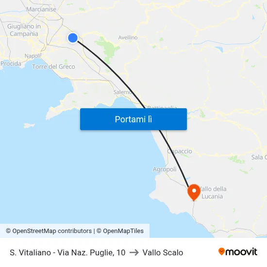 S. Vitaliano - Via Naz. Puglie, 10 to Vallo Scalo map