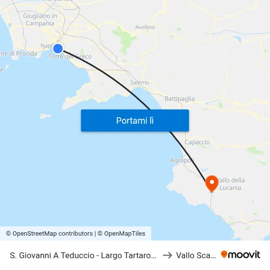 S. Giovanni A Teduccio - Largo Tartarone to Vallo Scalo map