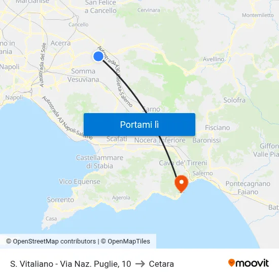 S. Vitaliano - Via Naz. Puglie, 10 to Cetara map