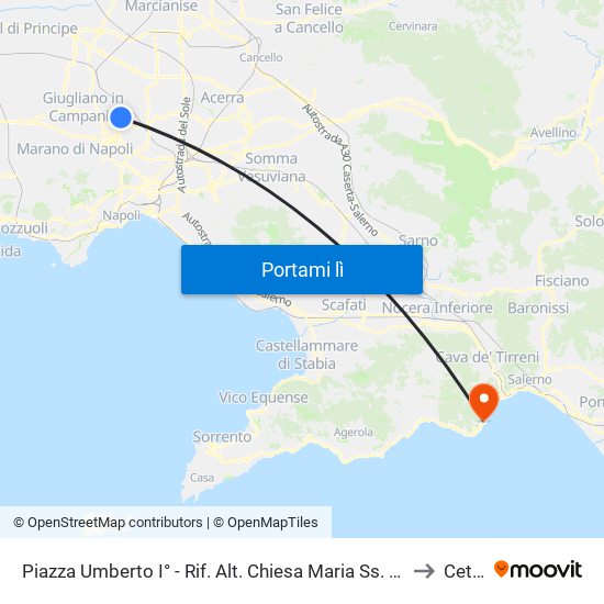 Piazza Umberto I° - Rif. Alt. Chiesa Maria Ss. Assunta In Cielo to Cetara map