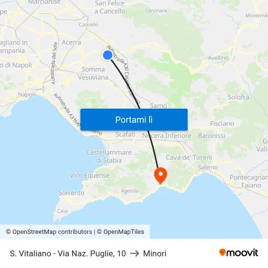 S. Vitaliano - Via Naz. Puglie, 10 to Minori map