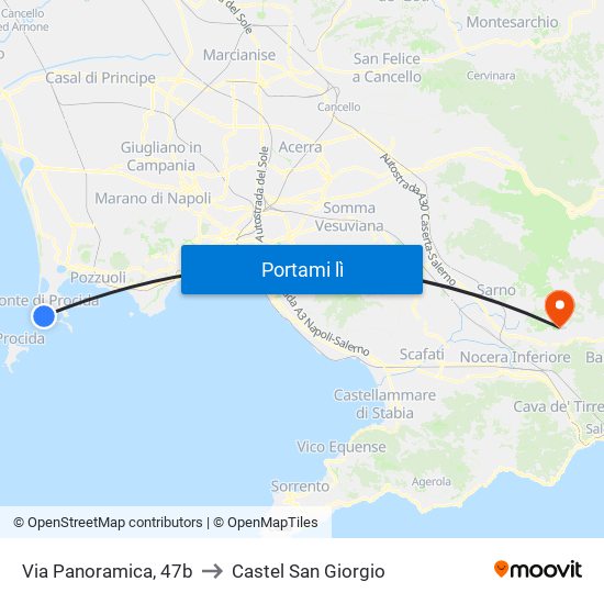 Via Panoramica, 47b to Castel San Giorgio map