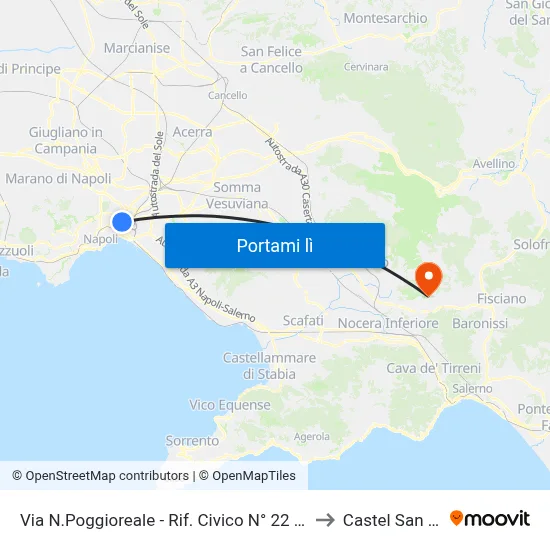Via N.Poggioreale - Rif. Civico N° 22 Di Fronte Carcere to Castel San Giorgio map