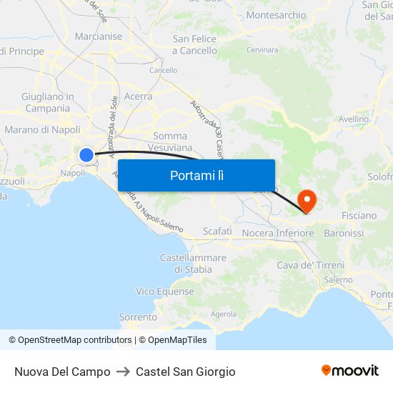 Nuova Del Campo to Castel San Giorgio map