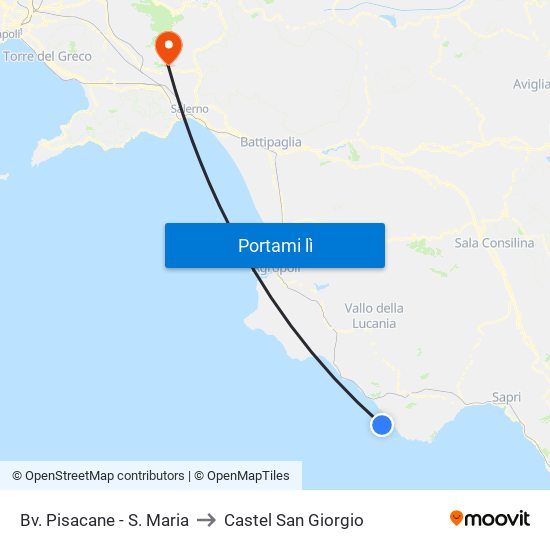 Bv. Pisacane - S. Maria to Castel San Giorgio map