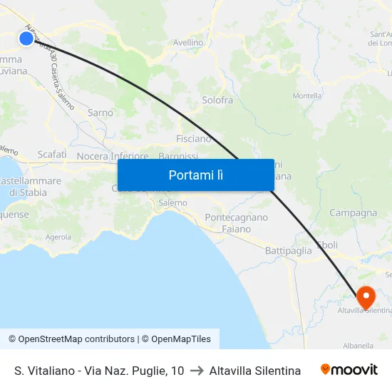 S. Vitaliano - Via Naz. Puglie, 10 to Altavilla Silentina map