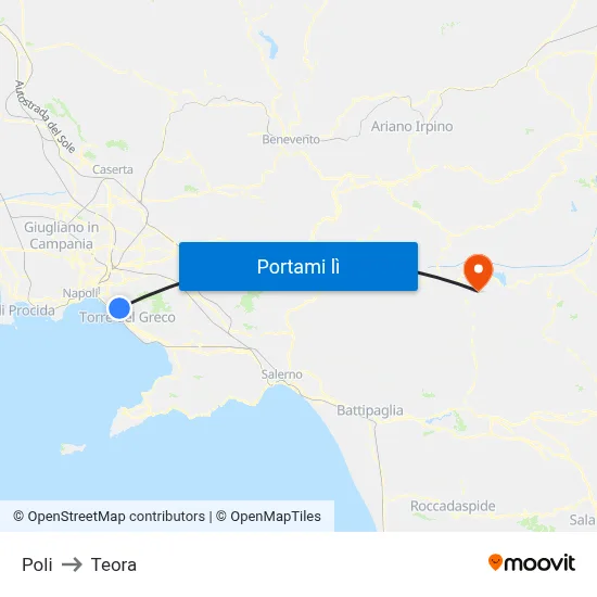 Poli to Teora map
