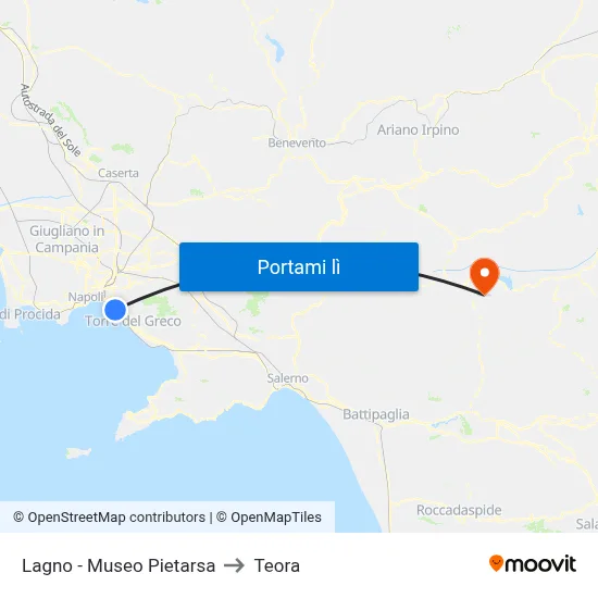 Lagno - Museo Pietarsa to Teora map