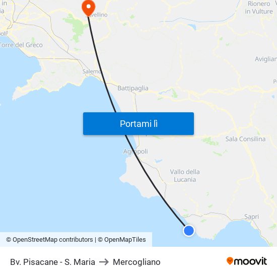 Bv. Pisacane - S. Maria to Mercogliano map