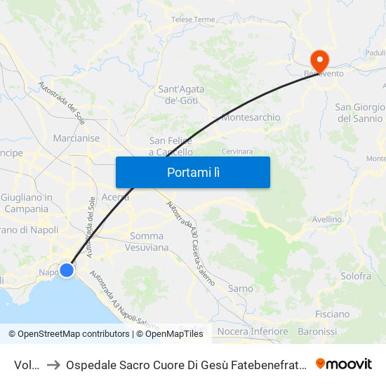 Volta to Ospedale Sacro Cuore Di Gesù Fatebenefratelli map