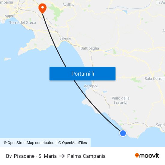 Bv. Pisacane - S. Maria to Palma Campania map