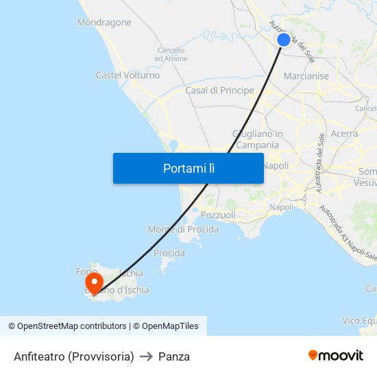 Anfiteatro (Provvisoria) to Panza map