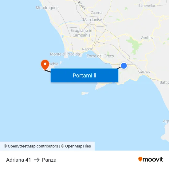 Adriana 41 to Panza map