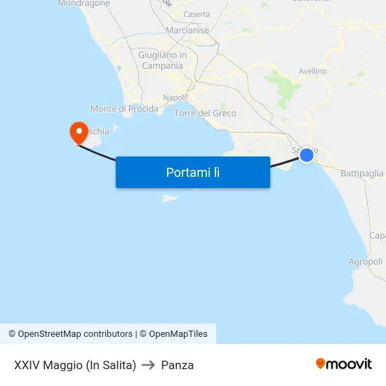 XXIV Maggio  (In Salita) to Panza map