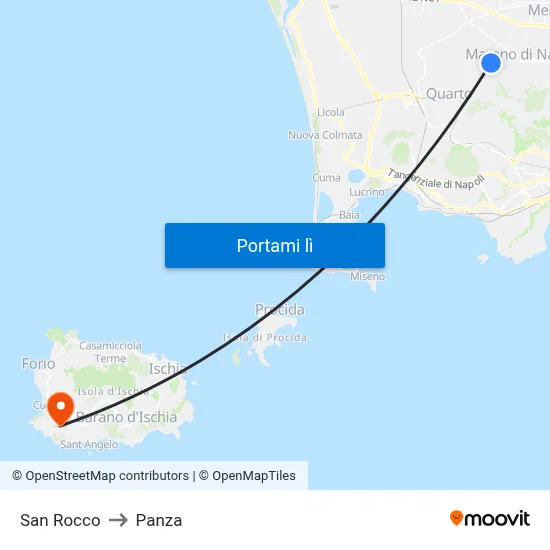 San Rocco to Panza map