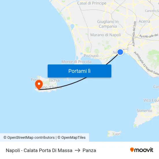 Napoli - Calata Porta Di Massa to Panza map