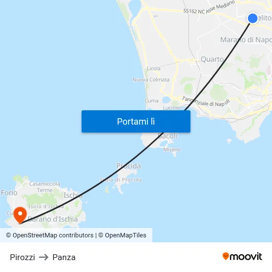 Pirozzi to Panza map